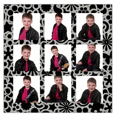 Monochrome Splash  large Satin Scarf - 36  x 36  Square Satin Scarf