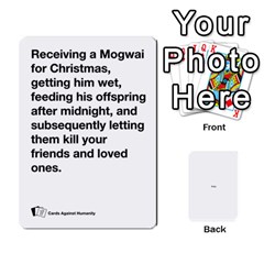 SpasmicPuppy White Cards Against Humanity Deck 1 - Playing Cards 54 Designs (Rectangle)