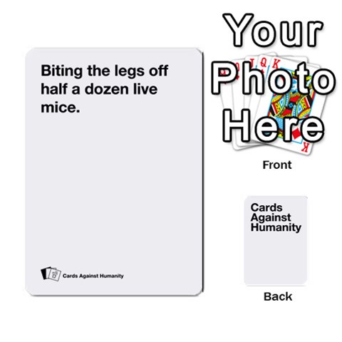 King Spasmicpuppy White Cards Against Humanity Deck 2 By Spasmicpuppy Front - DiamondK