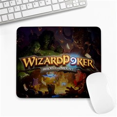wizard poker - Large Mousepad
