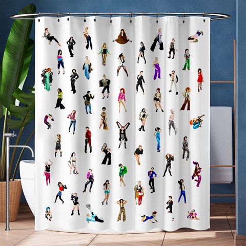 Full Crew Shower Curtain By Alexandercolby Gmail Com 60 x72  Curtain
