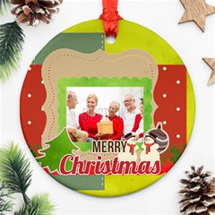 xmas - Round Ornament (Two Sides)