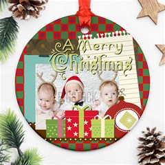 xmas - Round Ornament (Two Sides) xmas - Round Ornament (Two Sides)