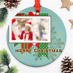 xmas - Round Ornament (Two Sides)