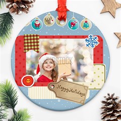 xmas - Round Ornament (Two Sides) xmas - Round Ornament (Two Sides)