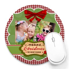 xmas - Collage Round Mousepad