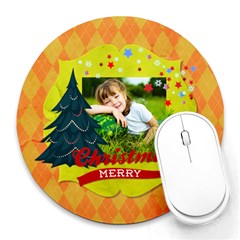 xmas - Collage Round Mousepad