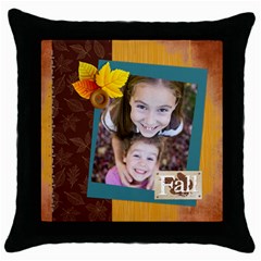 fall (5 styles) - Throw Pillow Case (Black) fall (5 styles) - Throw Pillow Case (Black)