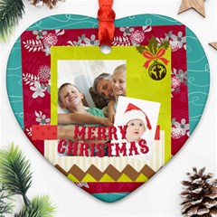 xmas - Heart Ornament (Two Sides)
