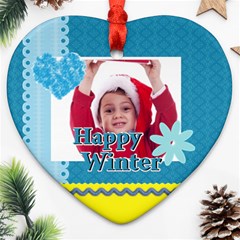 xmas - Heart Ornament (Two Sides)