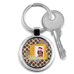 merry christmas - Key Chain (Round)