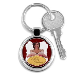 merry christmas - Key Chain (Round)