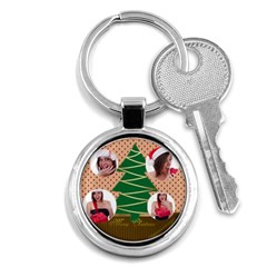 merry christmas - Key Chain (Round)