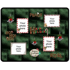 Happy Holidays Medium Fleece Blanket - 60  x 50  Fleece Blanket (Medium)