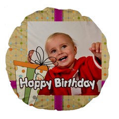 kids - Large 18 Premium Plush Fleece Round Cushion kids - Large 18 Premium Plush Fleece Round Cushion