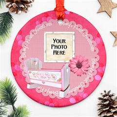 Baby Girl Ornament - Round Ornament (Two Sides) Baby Girl Ornament - Round Ornament (Two Sides)