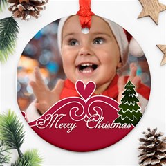 xmas - Round Ornament (Two Sides)