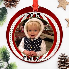 2015 Finley - Round Ornament (Two Sides)
