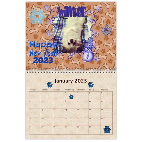 Dog Calender 2025 By Joy Johns Jan 2025