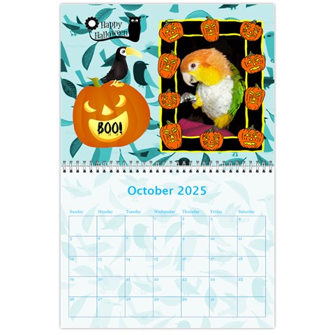 Pet Bird Calendar, 2025 By Joy Johns Oct 2025