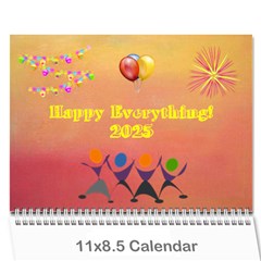 Happy Everything, 2025 - Wall Calendar 11  x 8.5  (12-Months)