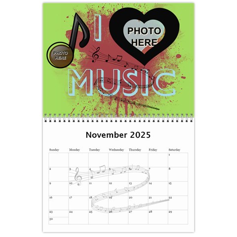 Music Calendar 2025 By Joy Johns Nov 2025