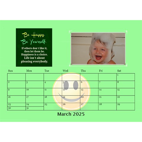Happy Face Desk Calender By Joy Johns Mar 2025