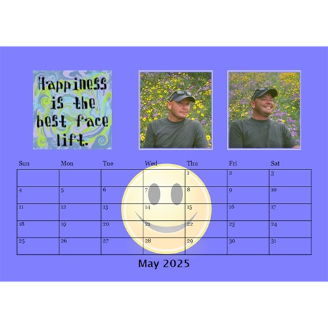 Happy Face Desk Calender By Joy Johns May 2025