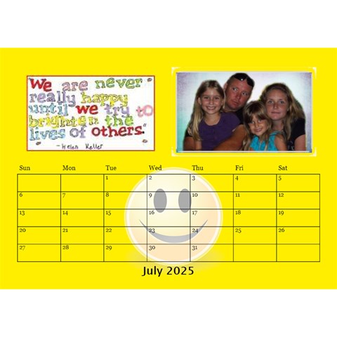 Happy Face Desk Calender By Joy Johns Jul 2025