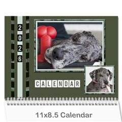 Green Frame Male 2026 Calendar (any Year)