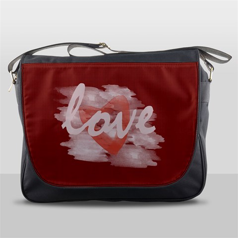 Romantic Watercolor Heart Love Red By Lucy Front