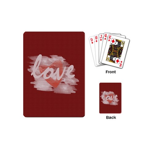 Cute Bright Red Romantic Watercolor Love Heart By Lucy Back