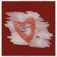 Romantic Watercolor Heart Red Canvas - Canvas 20  x 20 