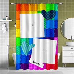 Rainbow Stitch Shower Curtain