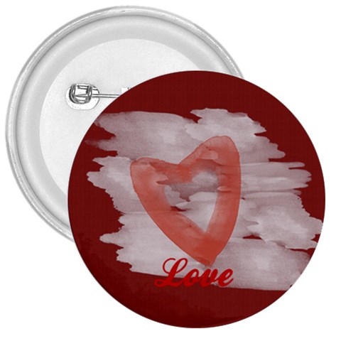 Bright Red Watercolor Heart Love By Lucy Front