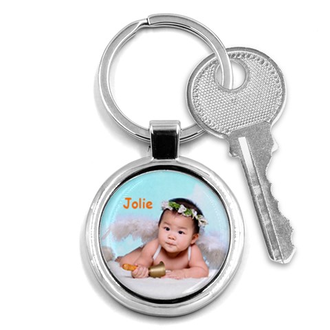 Keychain Round Jolie By Christy Lau Front