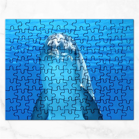 Blue Dolphin  Puzzle By Pamela Sue Goforth Front