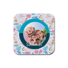summer - Rubber Square Coaster (4 pack) summer - Rubber Square Coaster (4 pack)