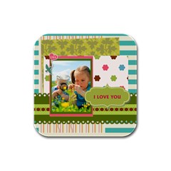 kids - Rubber Square Coaster (4 pack) kids - Rubber Square Coaster (4 pack)