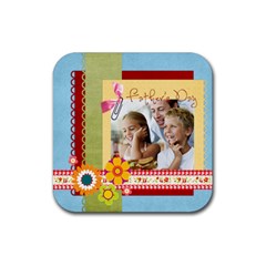 dad - Rubber Coaster (Square) dad - Rubber Coaster (Square)