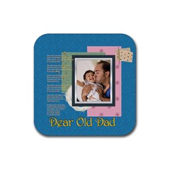 dad - Rubber Coaster (Square) dad - Rubber Coaster (Square)