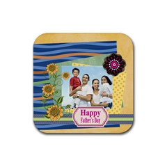 dad - Rubber Coaster (Square) dad - Rubber Coaster (Square)