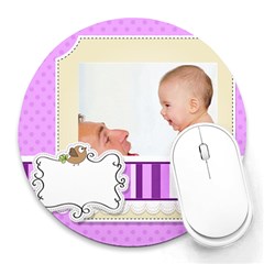 baby - Collage Round Mousepad