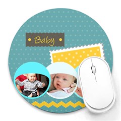 baby - Collage Round Mousepad