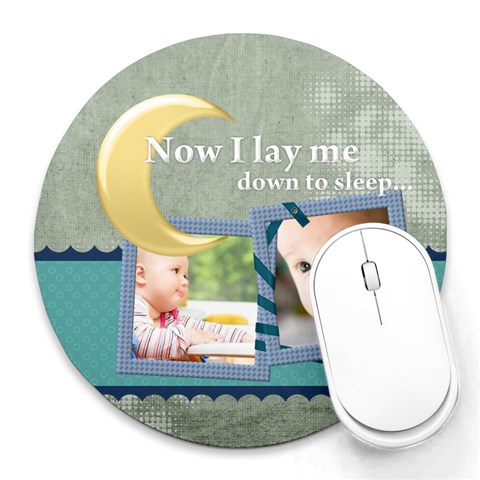 Baby By Baby 8 x8  Round Mousepad - 1