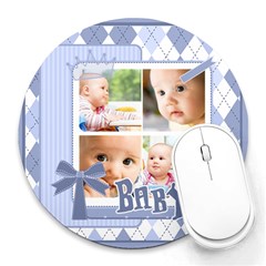 baby - Collage Round Mousepad