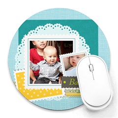 baby - Collage Round Mousepad