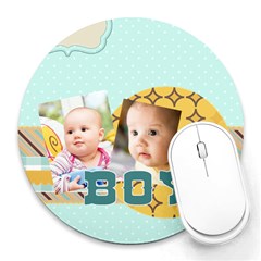 baby - Collage Round Mousepad