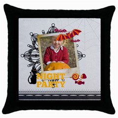 halloween - Throw Pillow Case (Black)