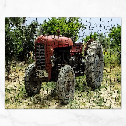Red Tractor :   Puzzle By Pamela Sue Goforth Front